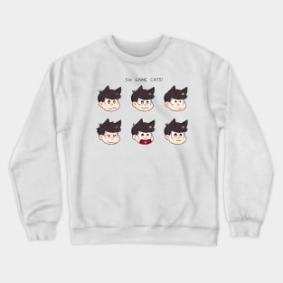 Six Same Cats ver.1 Crewneck Sweatshirt